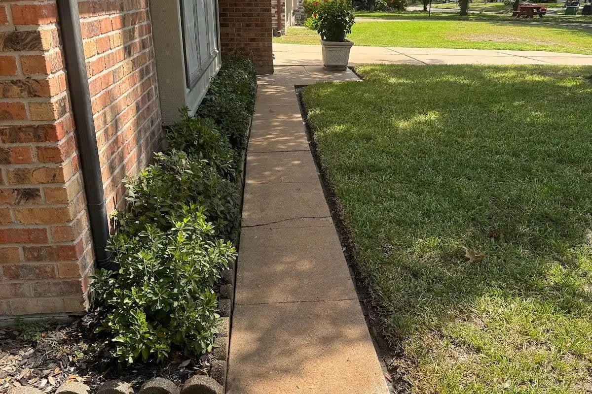 Walkway after pressure washing — Houston TX